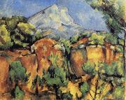 Paul Cezanne Mont Sainte-Victoire Seen from the Quarry at Bibemus oil painting artist